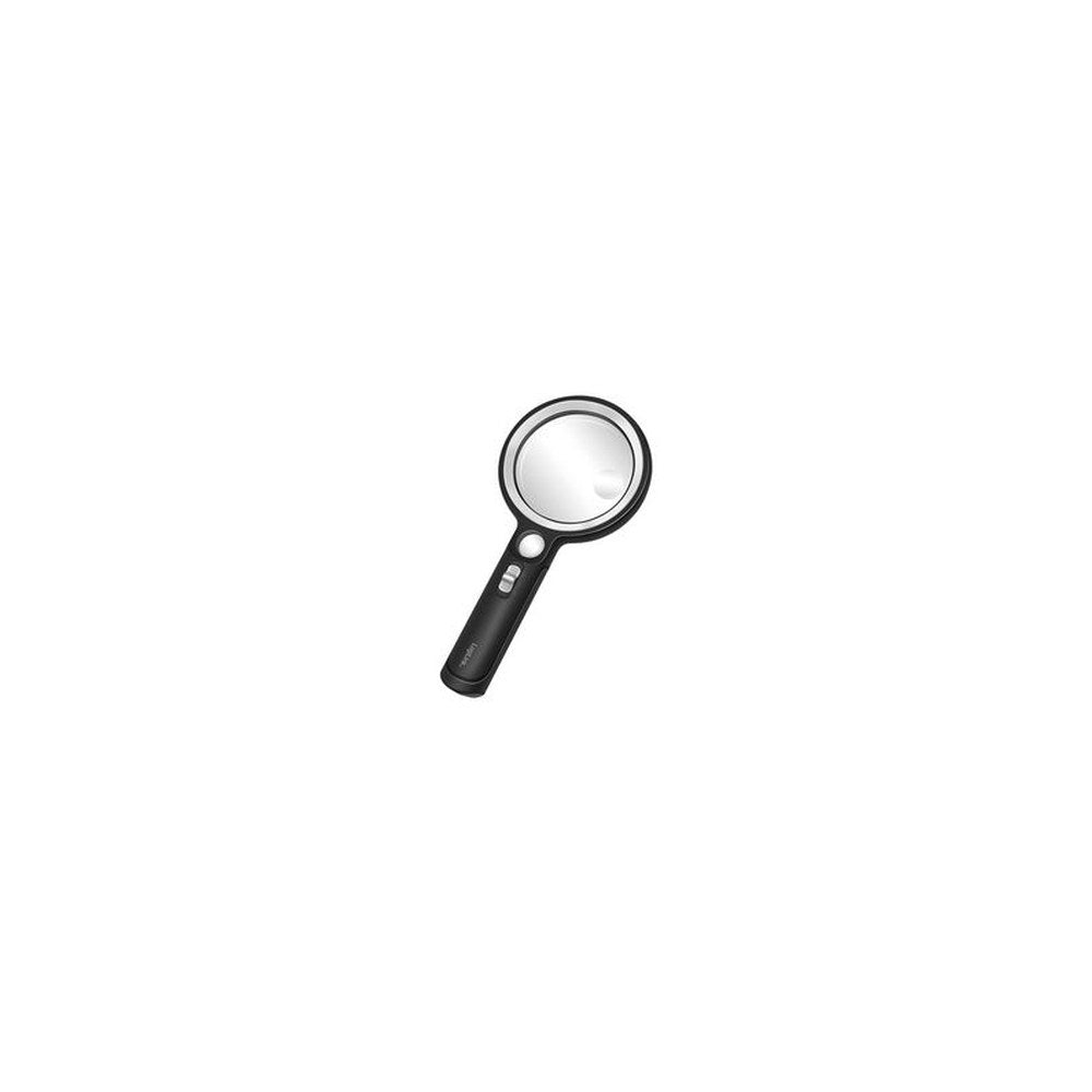 LogiLink Loupe avec manche, lampe UV & LED, rond, noir