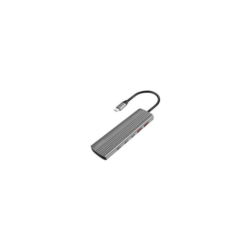 LogiLink USB 3.2 Ultra-Slim-Hub, 10-Port, 2x USB-A, 8x USB-C