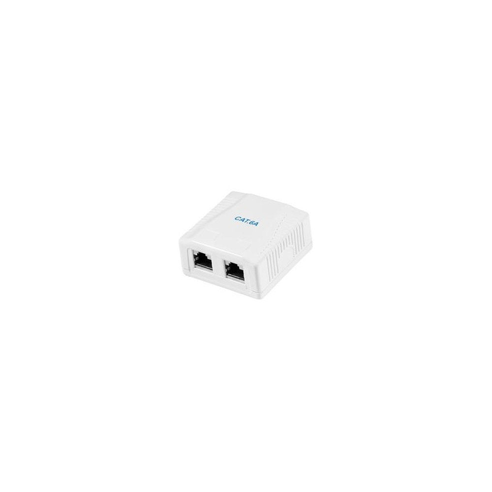 LogiLink Prise RJ45 cat. 6A avec boîtier en saillie, 1x RJ45