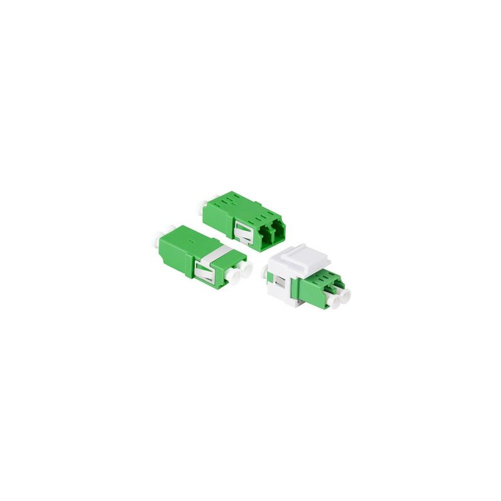 LogiLink Set de coupleurs fibre optique, sans bride, vert