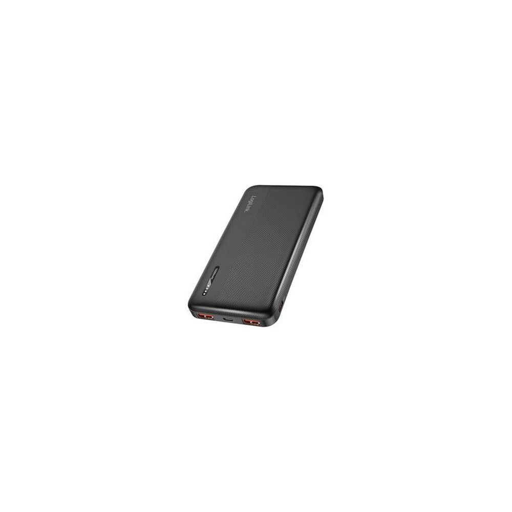 LogiLink Powerbank, 10.000 mAh, 2x USB-A, 2x USB-C, noir