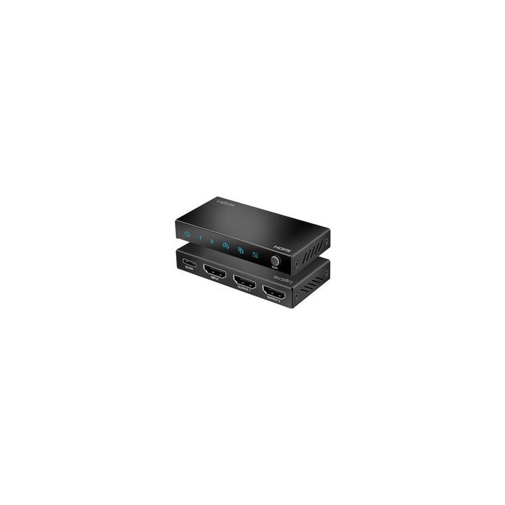 LogiLink Répartiteur HDMI 4K/60 Hz, Downscaler, 2 ports