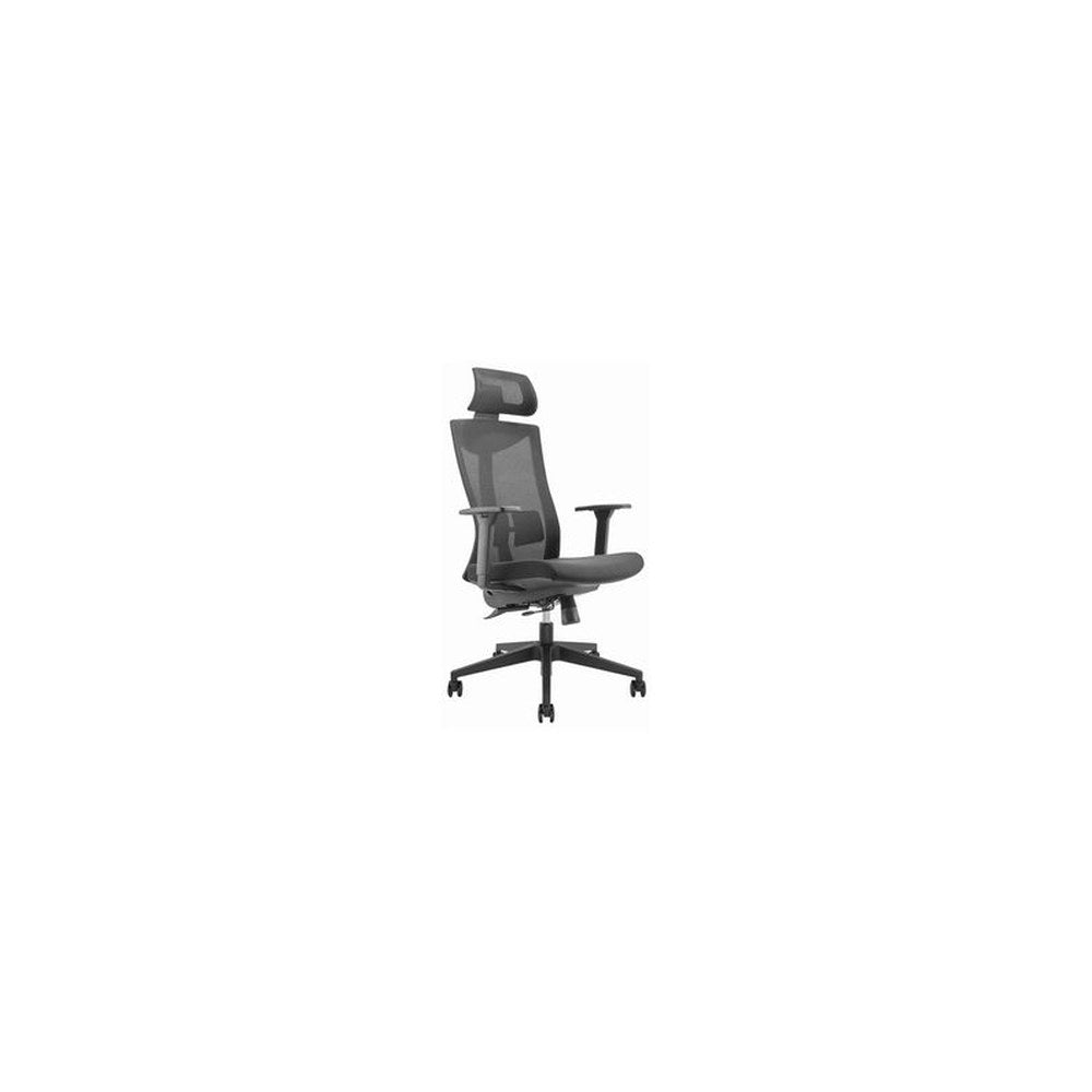LogiLink Fauteuil de bureau, dossier en mesh, noir