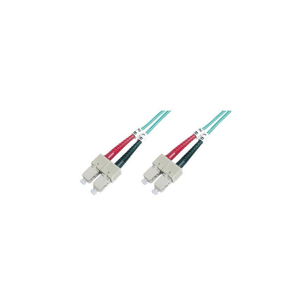 DIGITUS Câble à fibre optique, SC-Duplex - SC-Duplex, OM3,1m