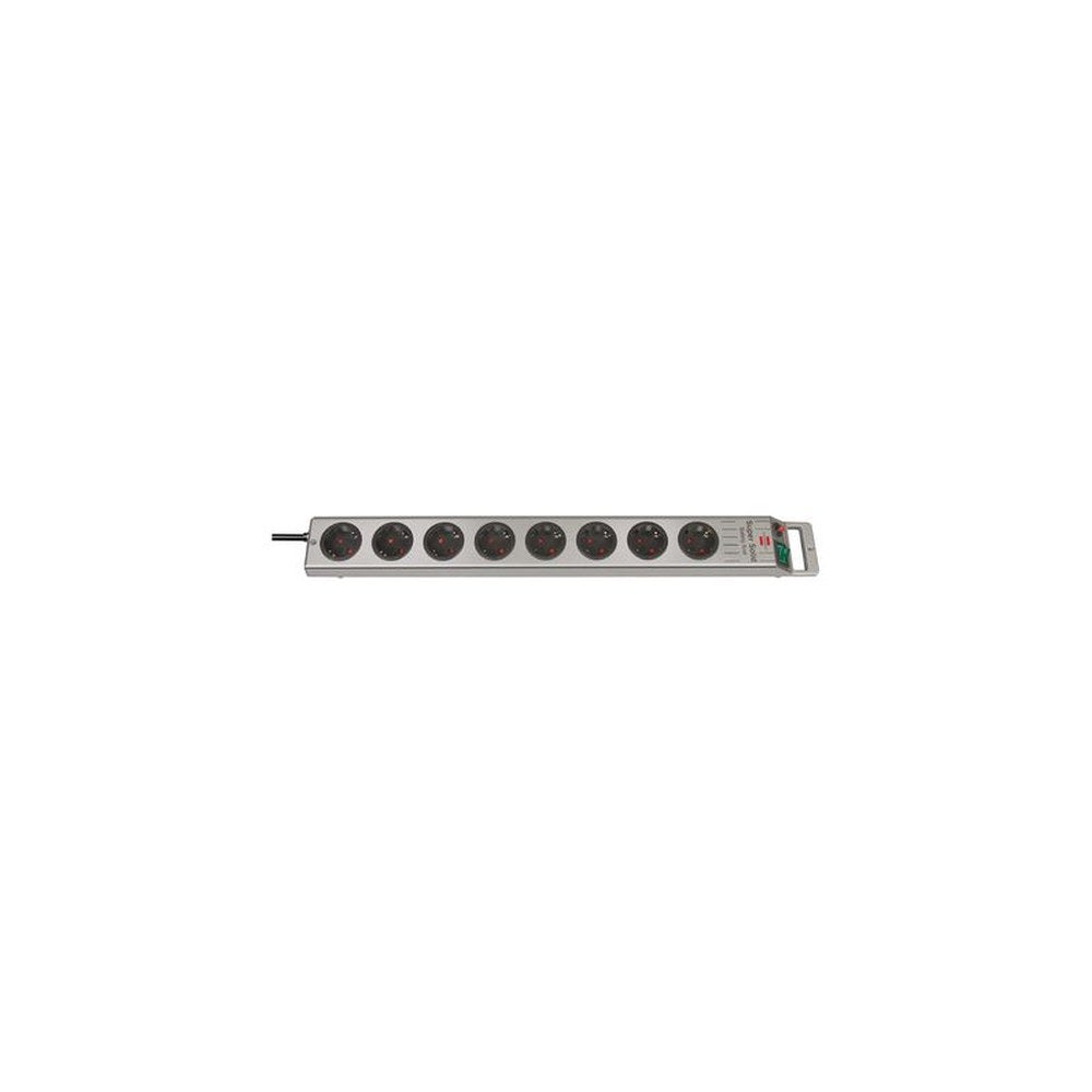 brennenstuhl Steckdosenleiste "Super-Solid", 8-fach, silber