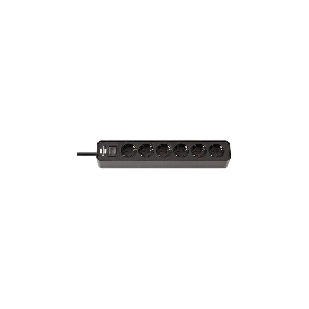 brennenstuhl Steckdosenleiste Ecolor, 6-fach, schwarz