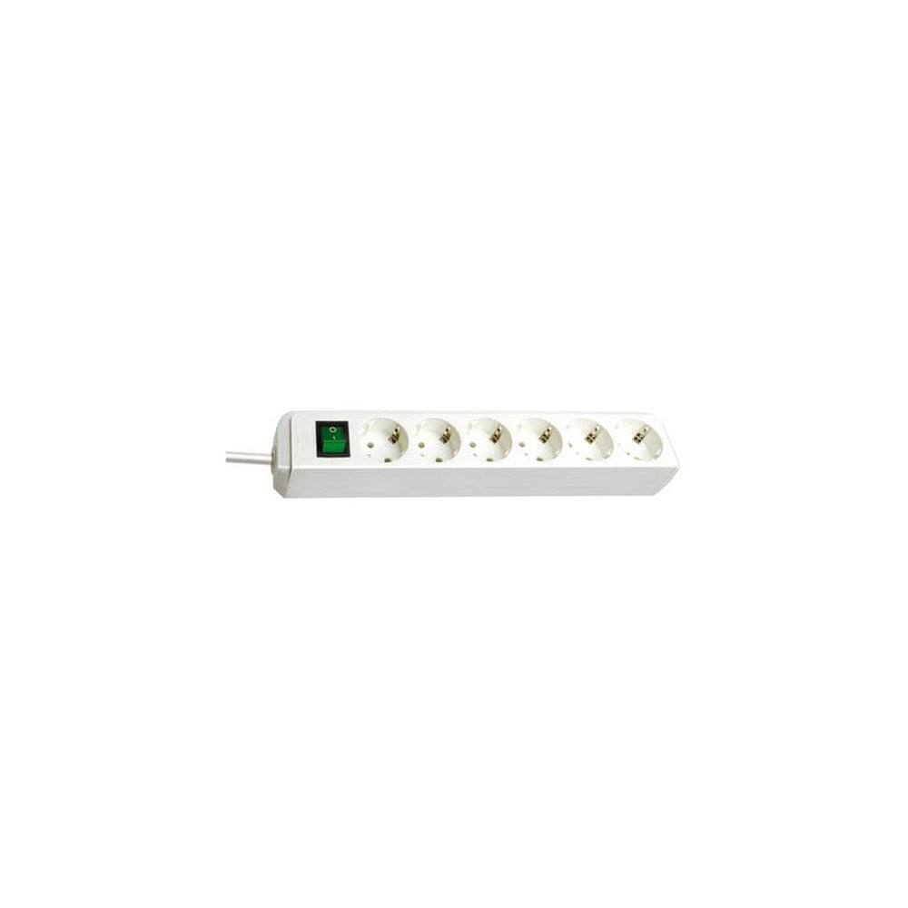 brennenstuhl Steckdosenleiste "Eco-Line", 6-fach, weiß