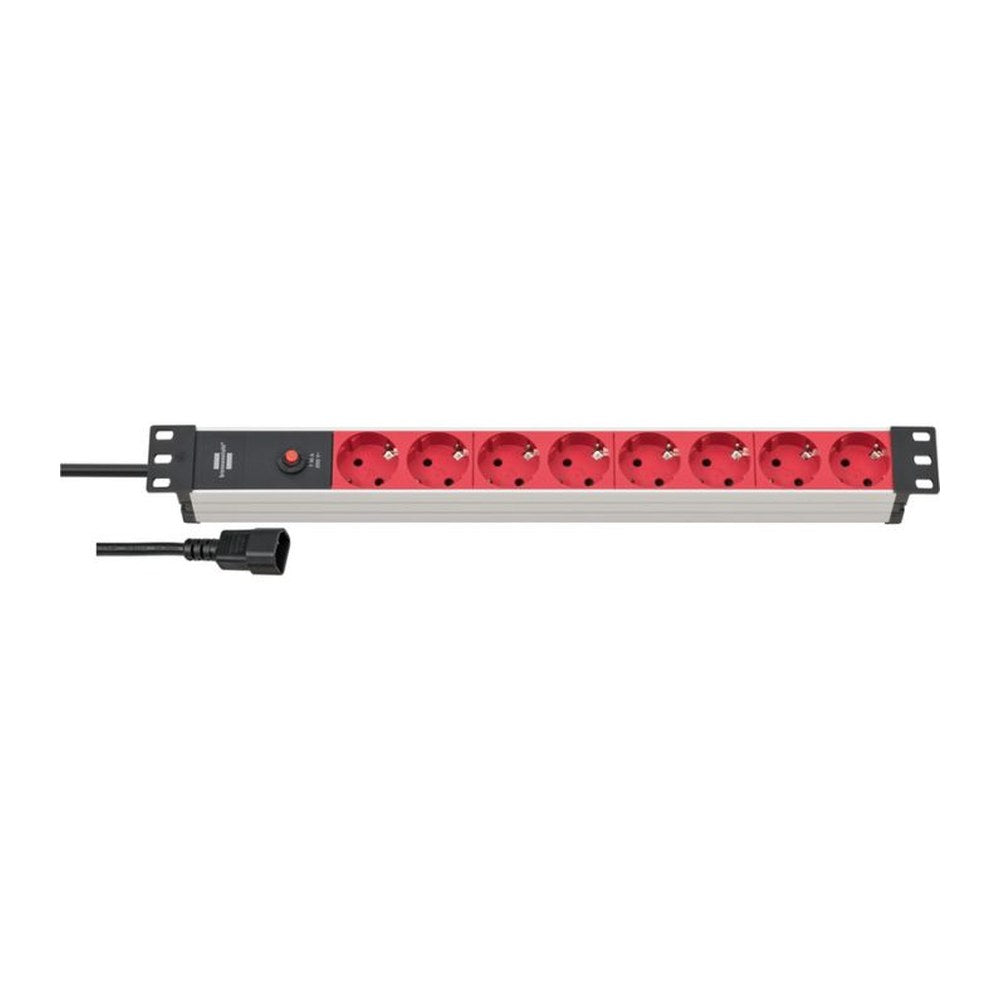 brennenstuhl 19" Steckdosenleiste Alu-Line, 8-fach