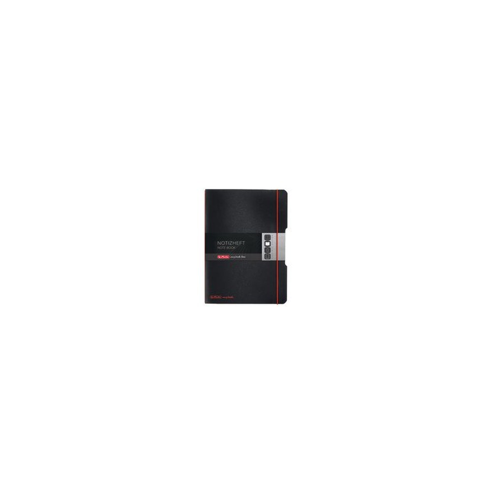 herlitz Carnet de notes my.book flex, A6, PP, noir