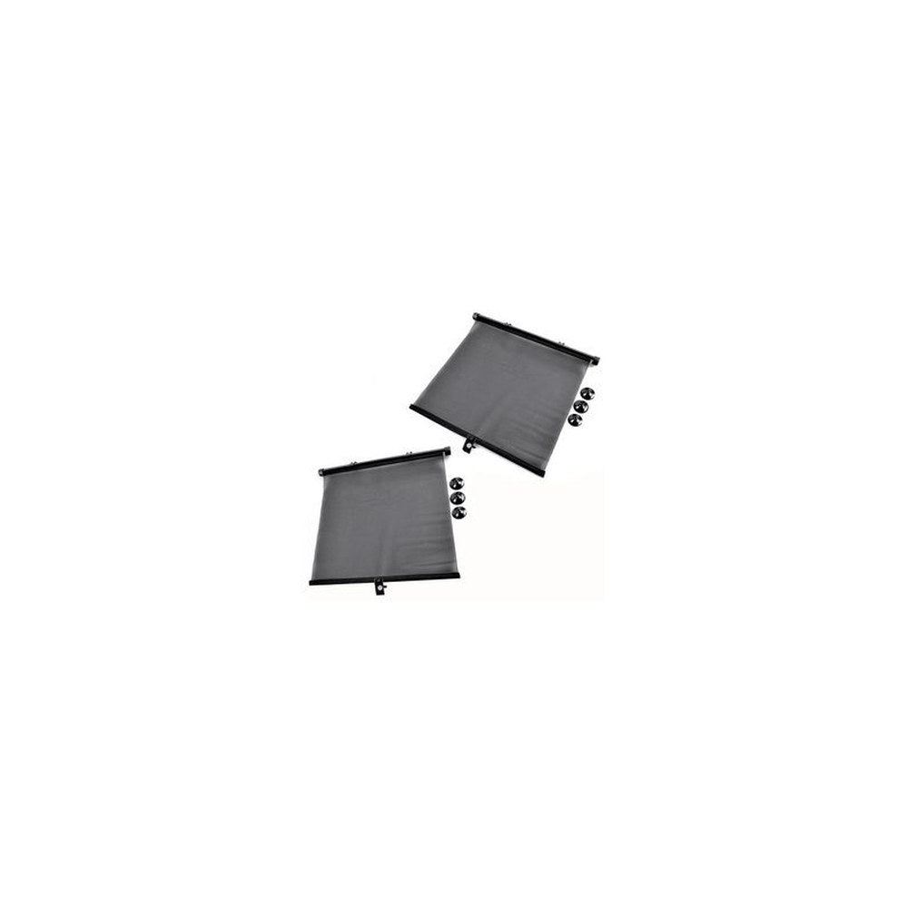 IWH Pare-soleil enroulable pour voiture, noir, set de 2
