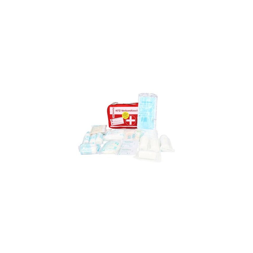 cartrend Trousse auto de premiers secours, rouge