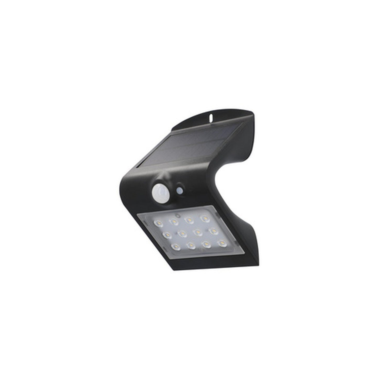 uniTEC Lampe solaire murale LED à détecteur de présence,noir