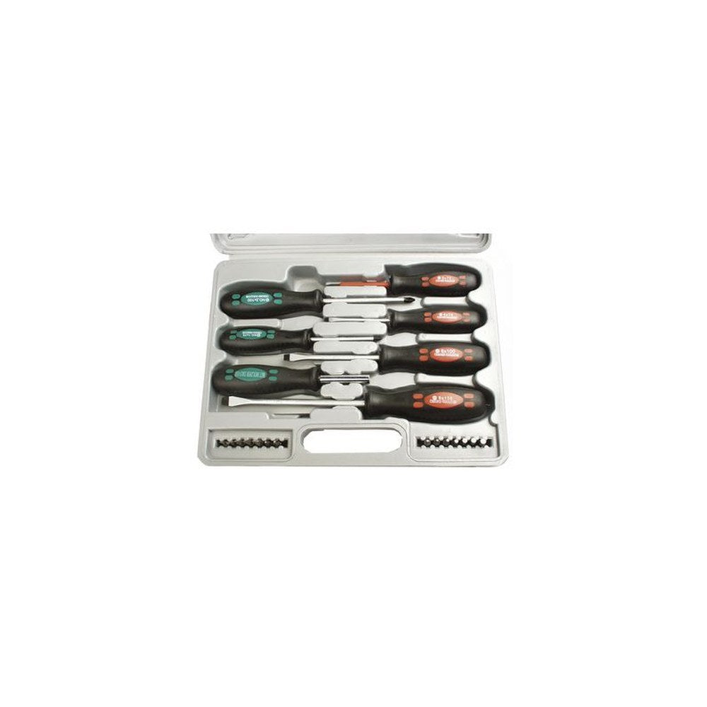 BRÜDER MANNESMANN Kit de tournevis, 21 pièces, avec embouts