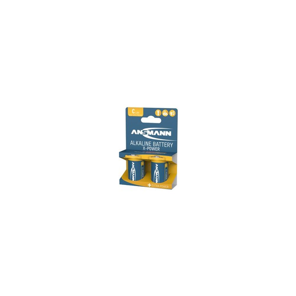 ANSMANN Pile alcaline "X-Power", Baby C, blister de 2