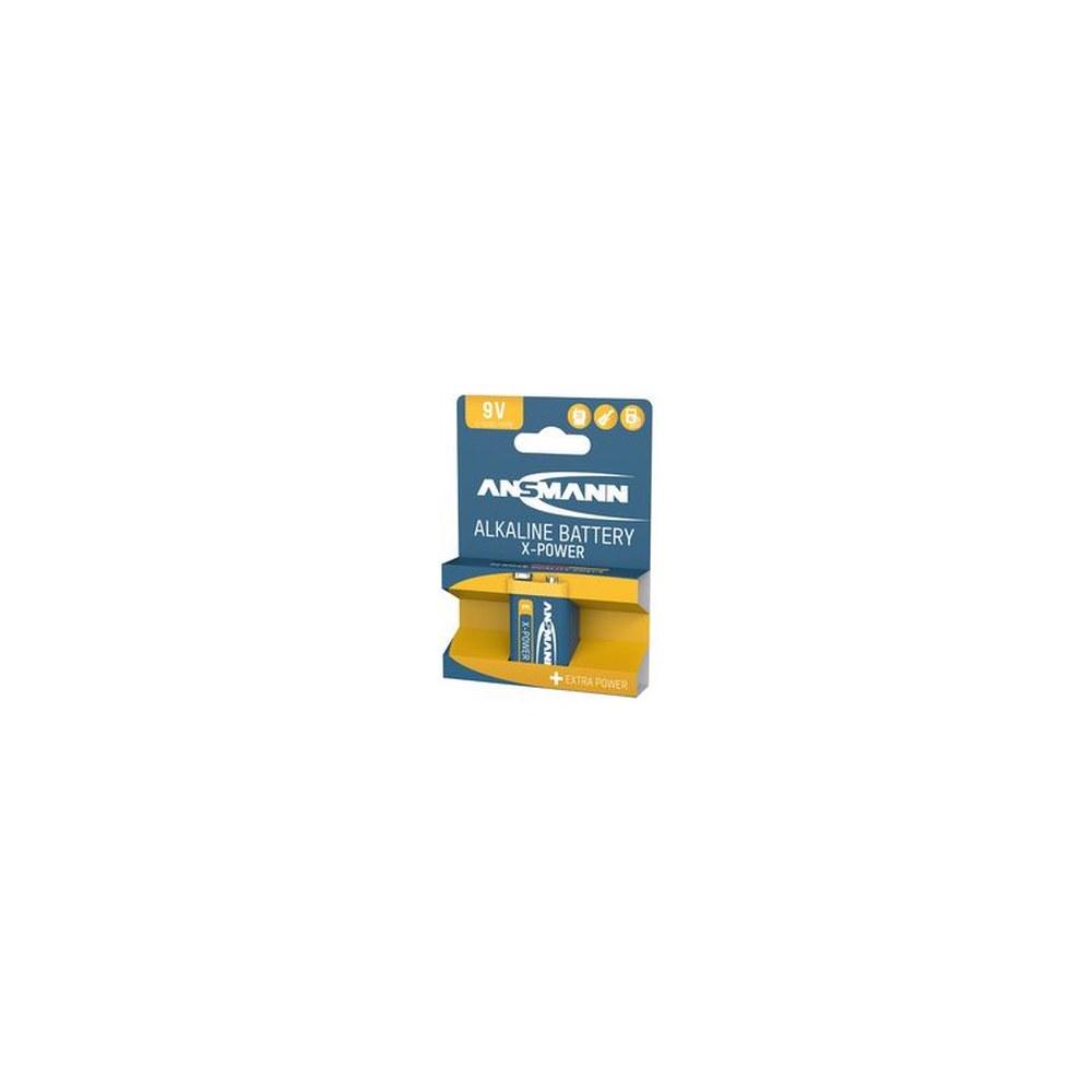 ANSMANN Pile alcaline "X-Power", E-bloc 9V