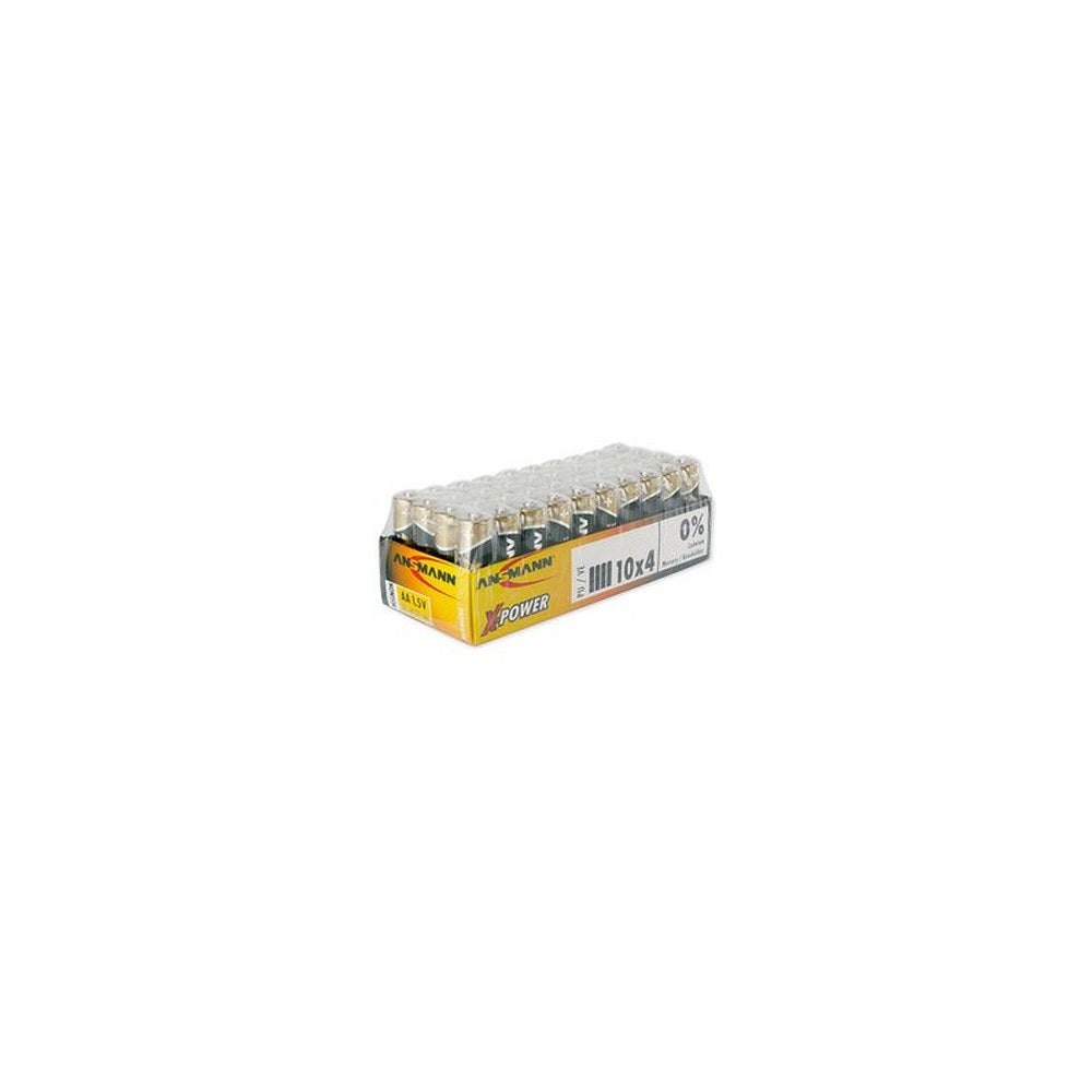 ANSMANN Pile alcaline "X-Power", Mignon AA, présentoir de 40