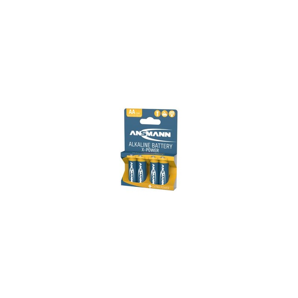 ANSMANN Pile alcaline "X-Power", Mignon AA, blister de 4