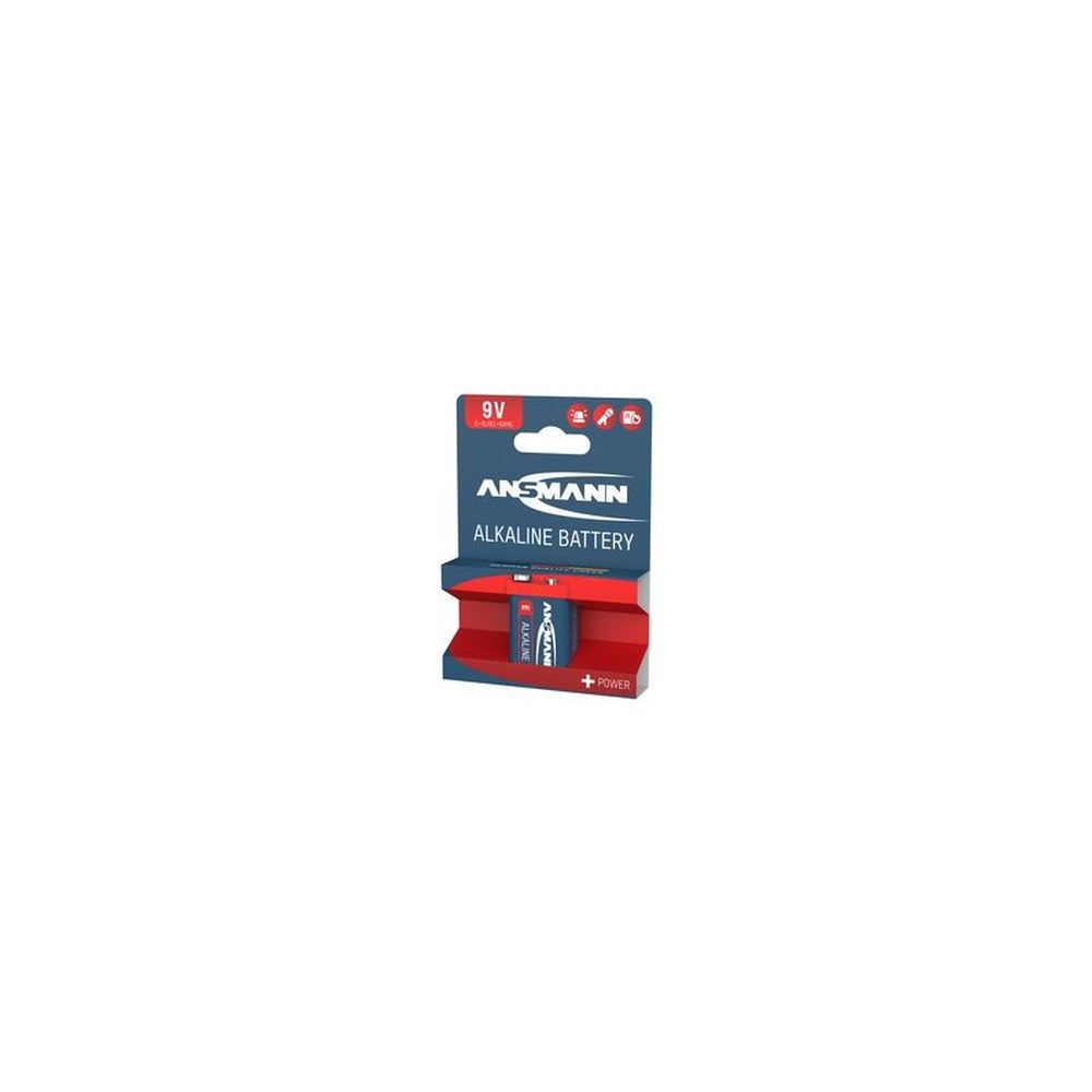ANSMANN Pile alcaline "RED", E-bloc 9V