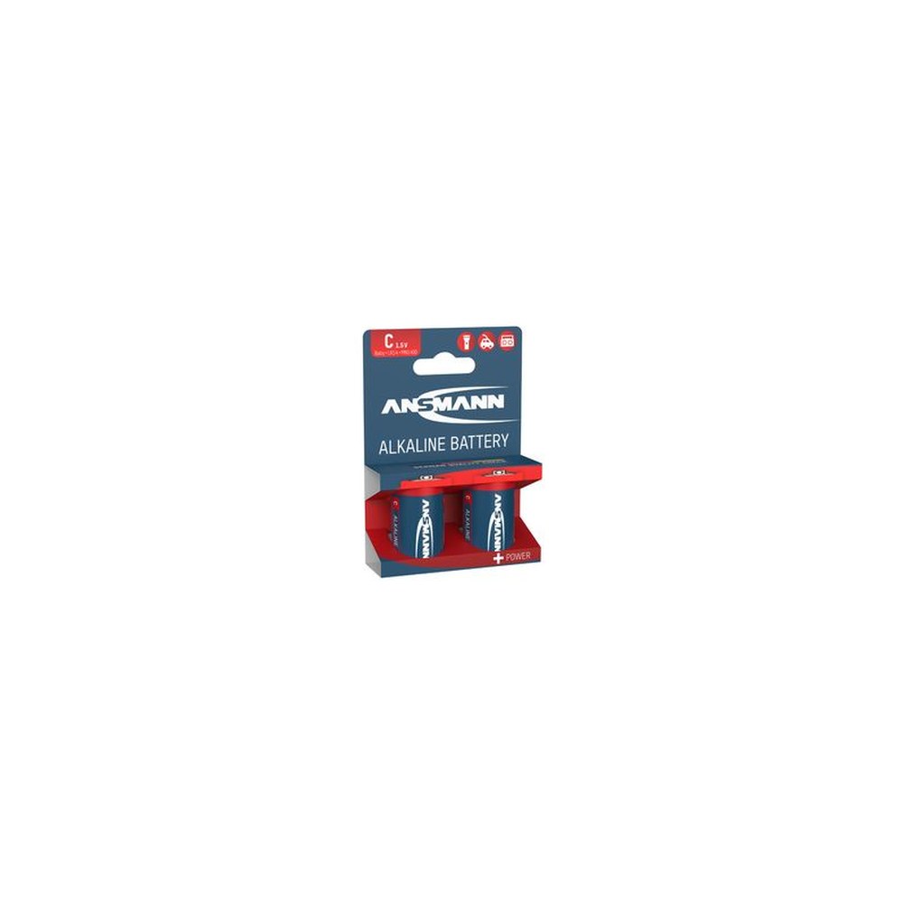 ANSMANN Pile alcaline "RED", Baby C LR14, blister de 2