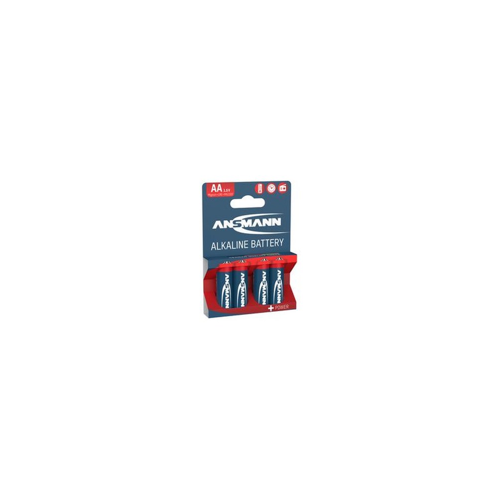 ANSMANN Pile alcaline "RED", Mignon AA, blister de 4