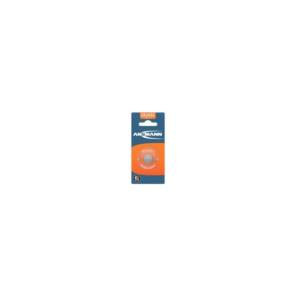 ANSMANN Pile bouton au lithium CR1632, 3 Volt, blister d'1