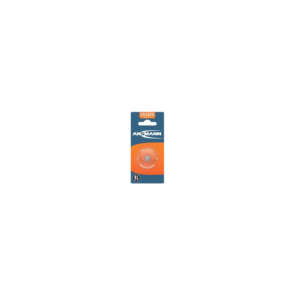 ANSMANN Pile bouton au lithium CR1025, 3 Volt, blister d'1