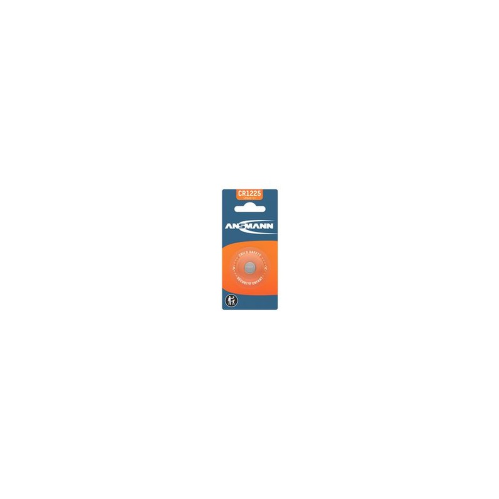 ANSMANN Pile bouton au lithium CR1225, 3 Volt, blister d'1