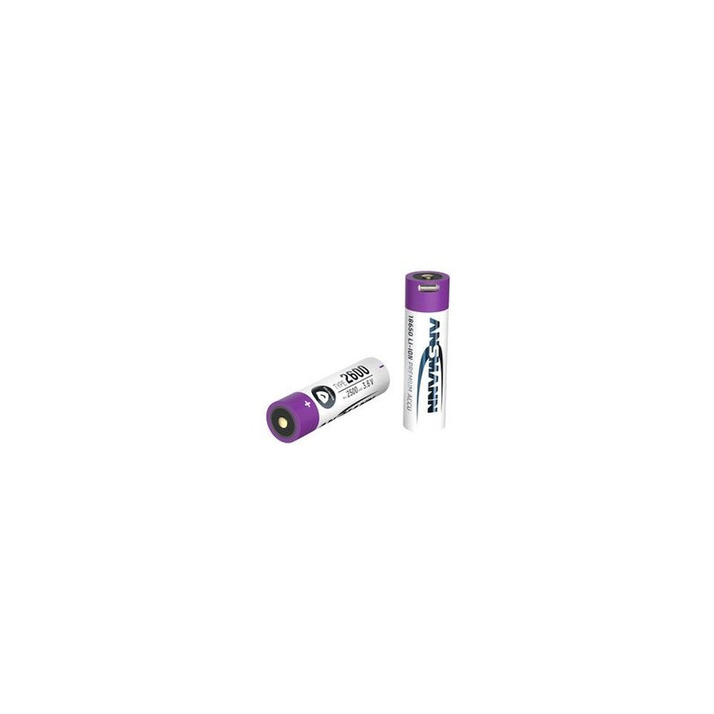 ANSMANN Pile rechargeable Li-Ion 18650, 2.600 mAh