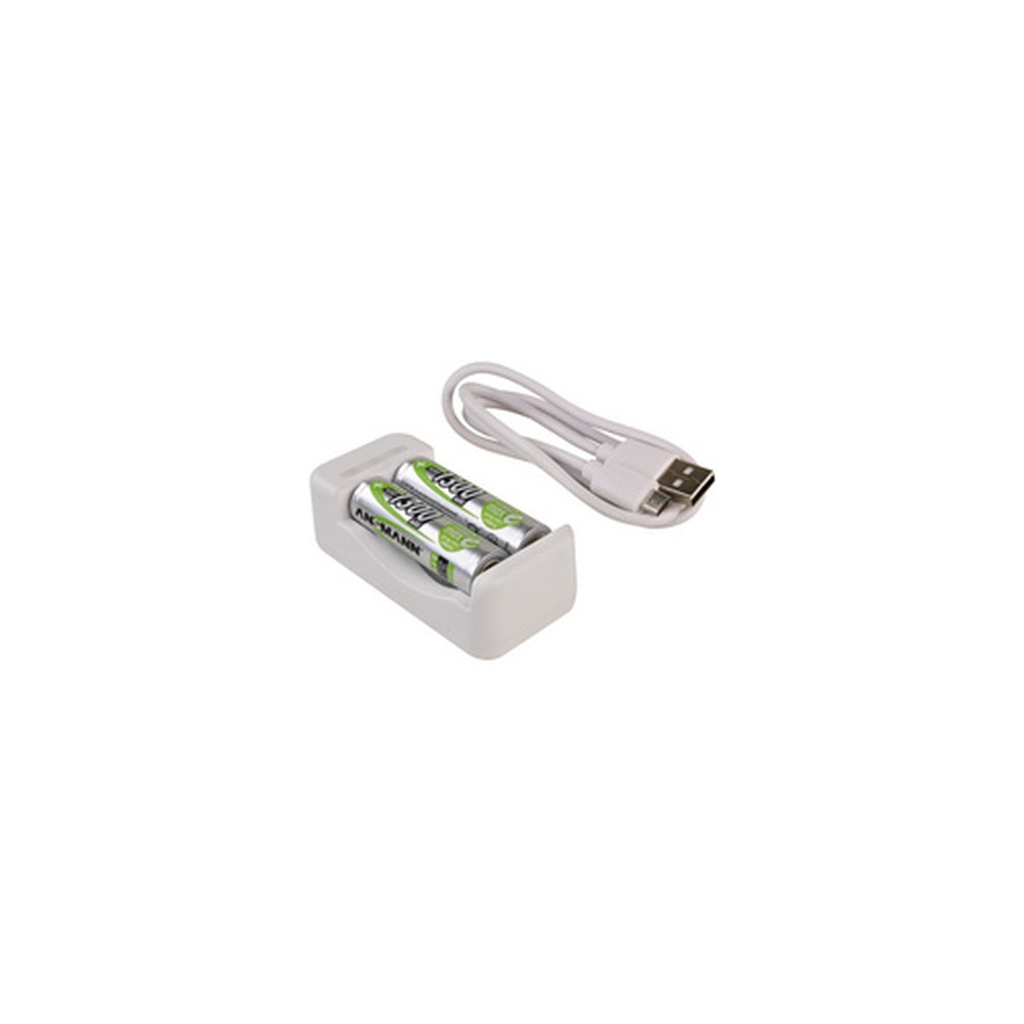 ANSMANN Chargeur de piles Basic II, 2x piles AA 1.300 mAh
