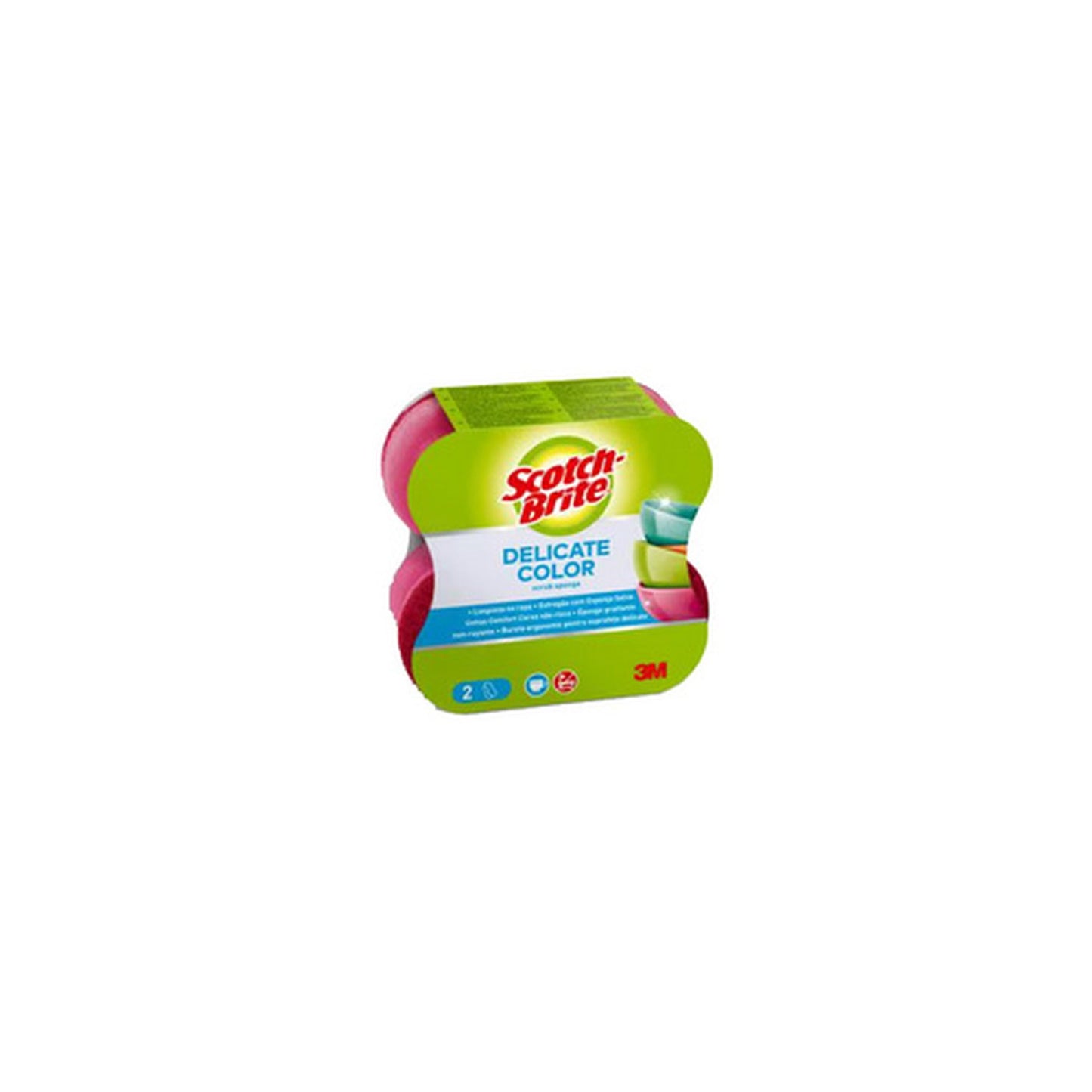 Scotch-Brite Eponge universelle Delicate Color Comfort, rose