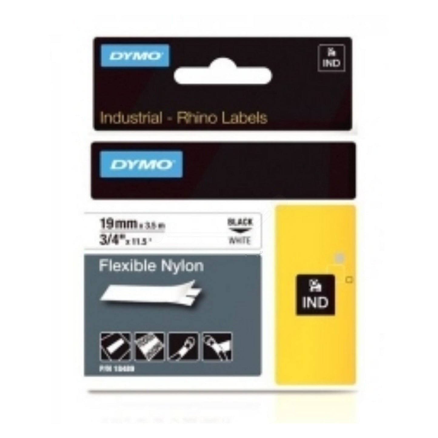 Ruban d'origine Dymo 18759 / S0718120 - noir, blanc