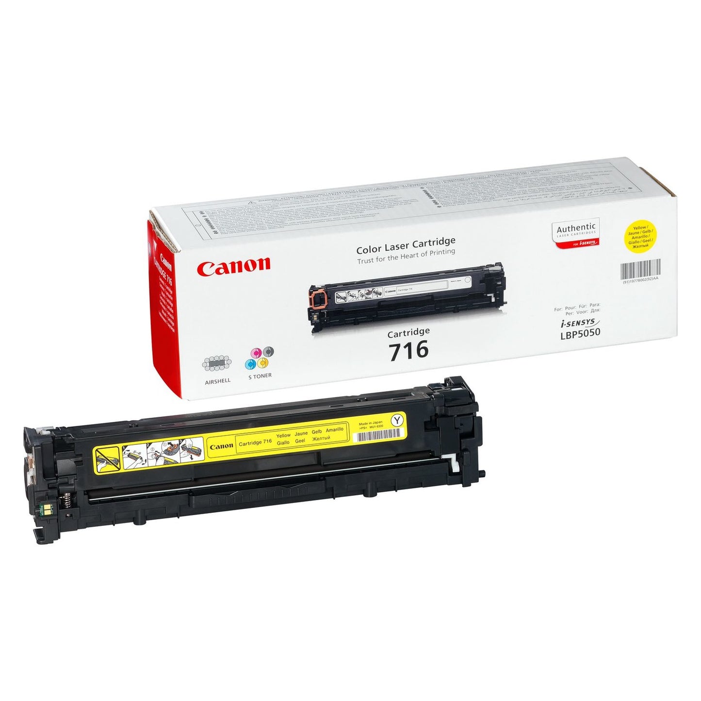 Toner d'origine Canon 1977B002 / 716Y - jaune