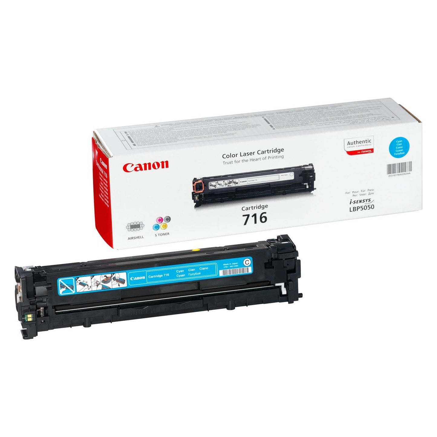 Toner d'origine Canon 1979B002 / 716C - cyan