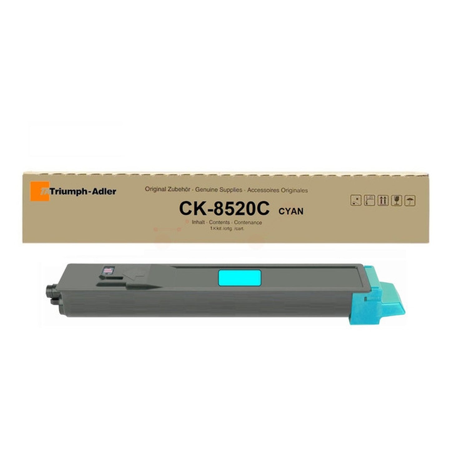 Toner d'origine Triumph-Adler 1T02P3CTA0 / CK-8520 C - cyan
