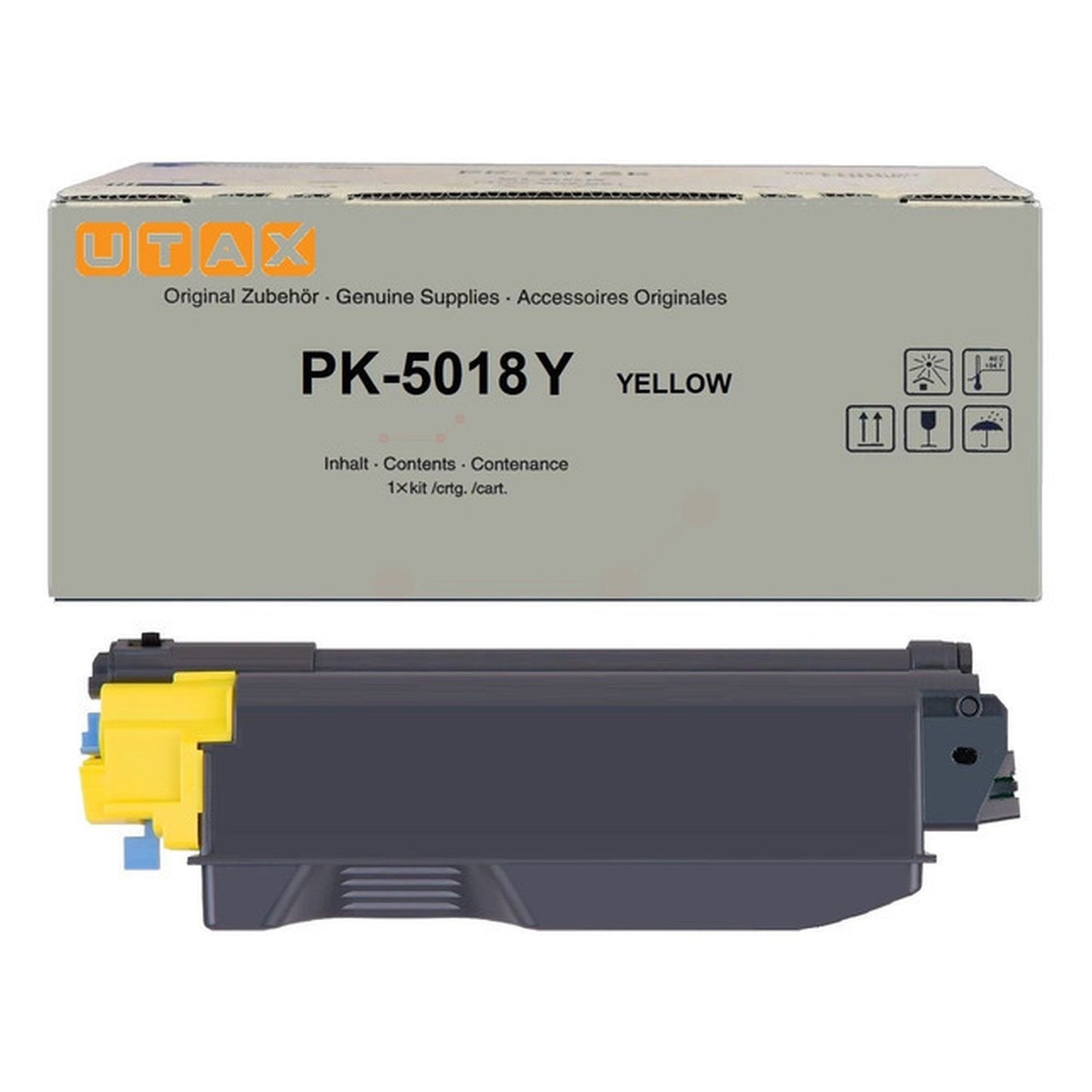 Toner d'origine Utax 1T02TWAUT0 / PK-5018 Y - jaune
