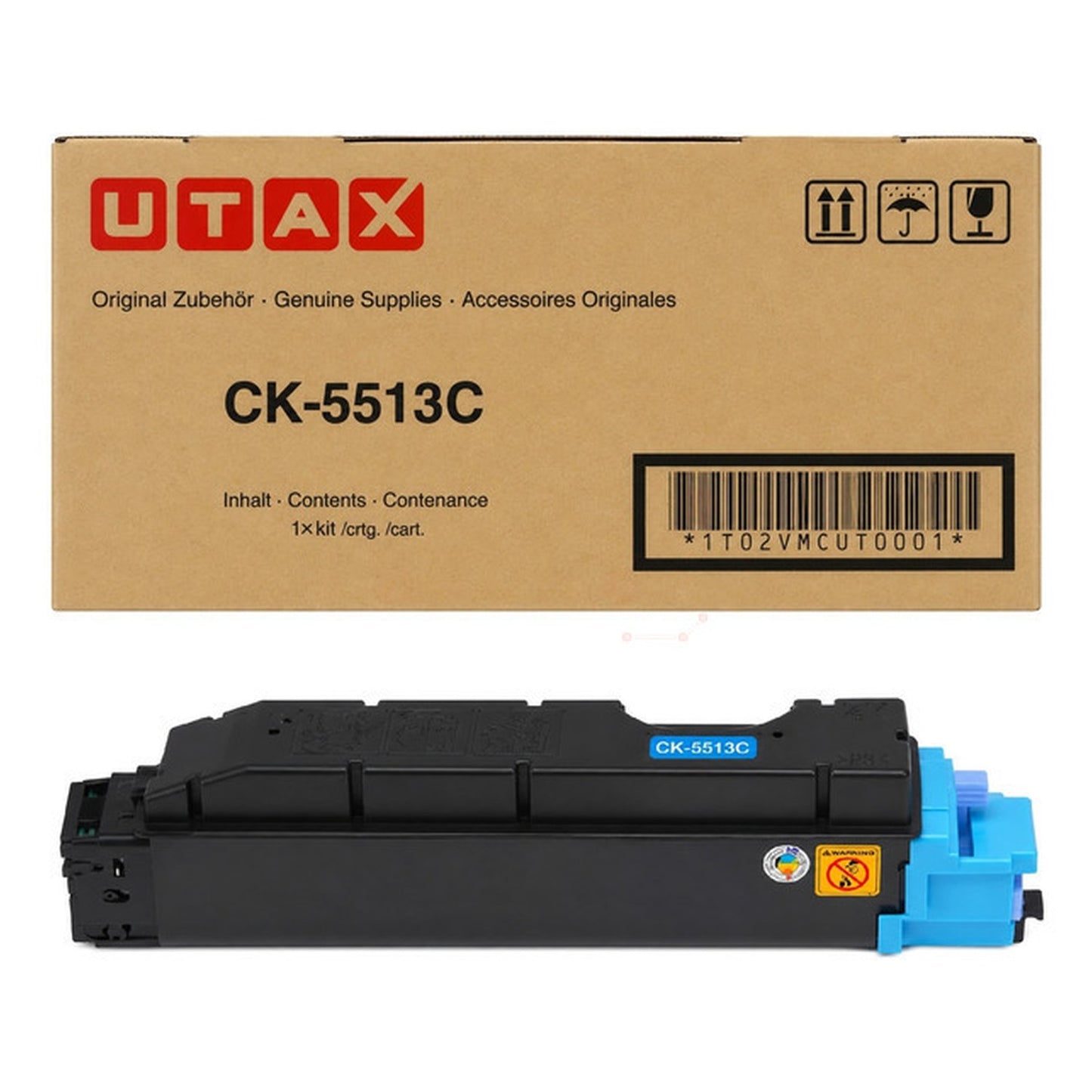 Toner d'origine Utax 1T02VMCUT0 / CK-5513 C - cyan