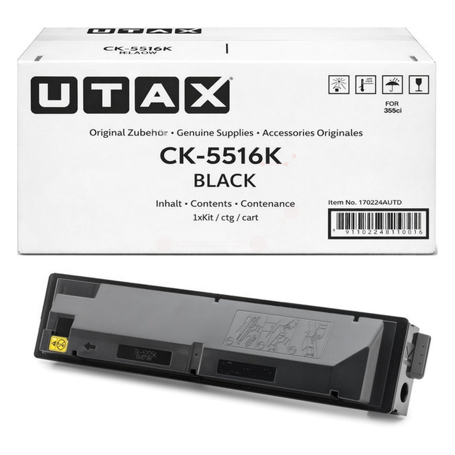 Toner d'origine Utax 1T02Z60UT0 / CK-5516 K - noir