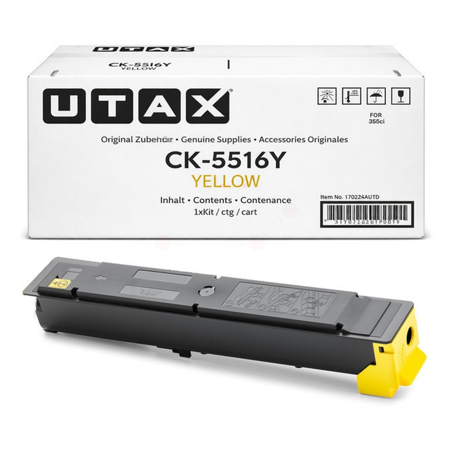 Toner d'origine Utax 1T02Z6AUT0 / CK-5516 Y - jaune