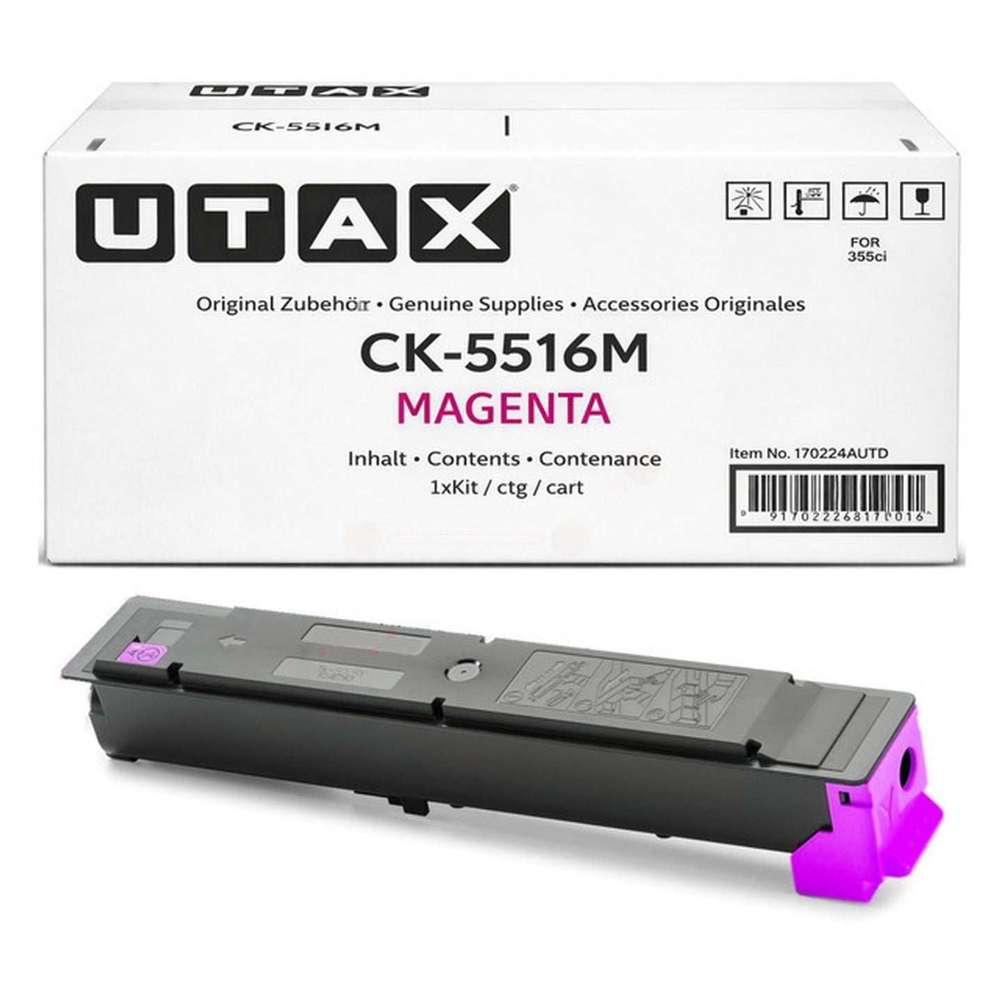 Toner d'origine Utax 1T02Z6BUT0 / CK-5516 M - magenta