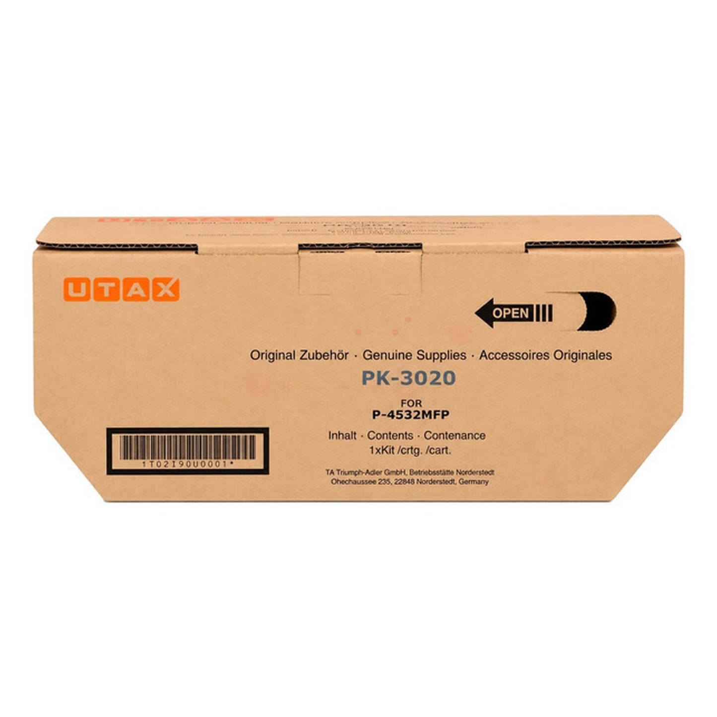 Toner d'origine Utax 1T0C100UT0 / PK-3023 - noir