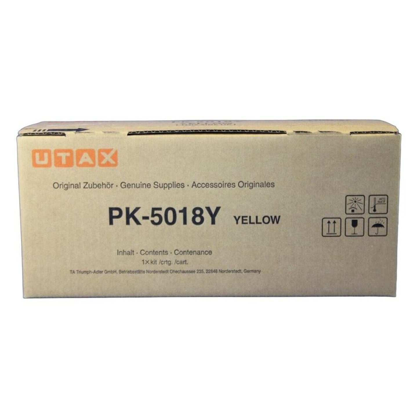 Toner d'origine Utax 1T0C2JAUT0 / CK-8542 Y - jaune