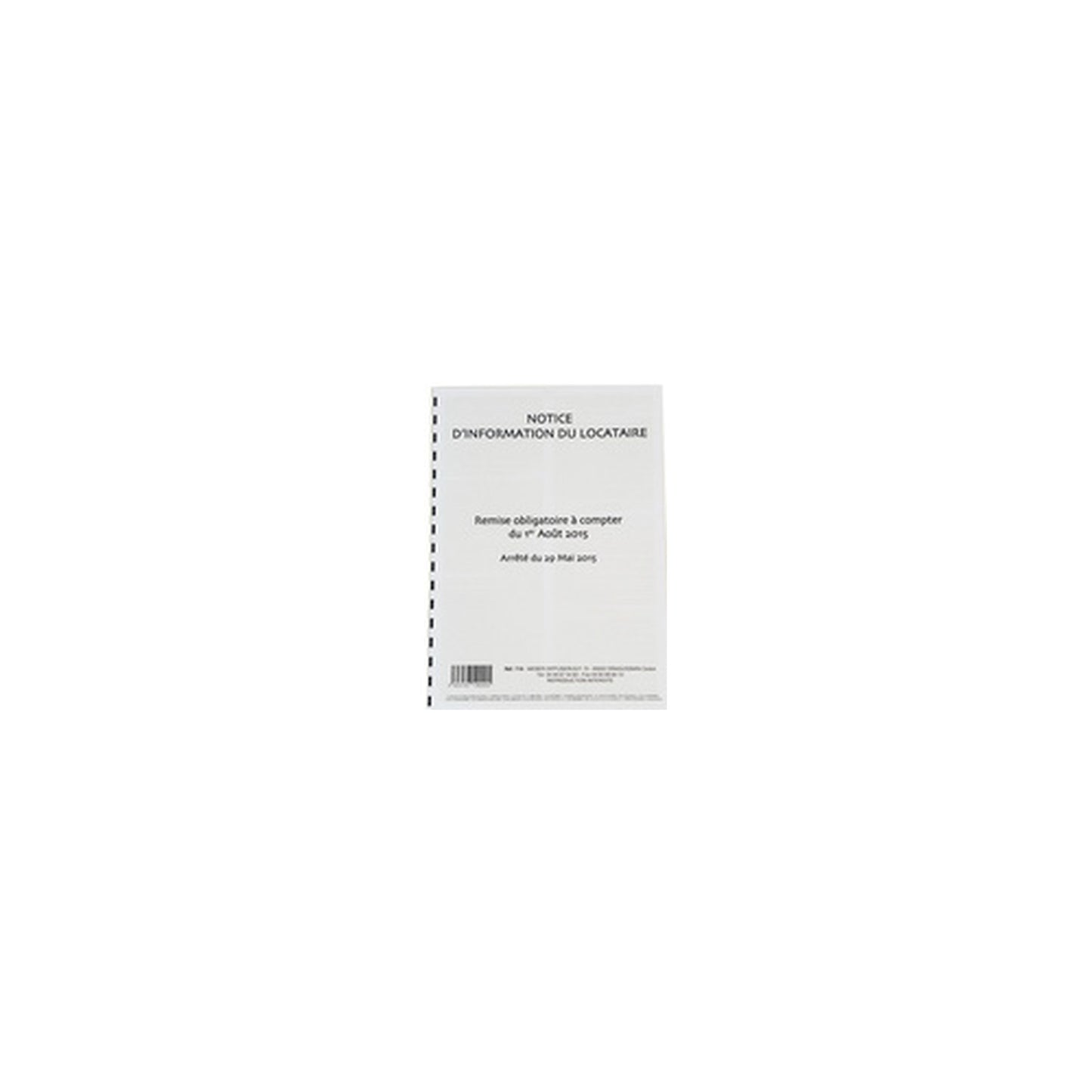 WEBER Notice d'information du locataire