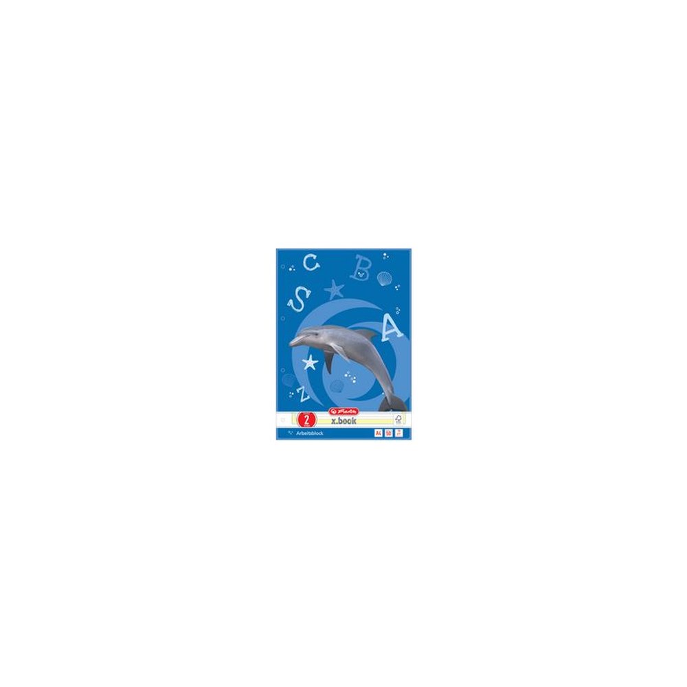 herlitz Arbeitsblock x.book, DIN A4, Lineatur 2