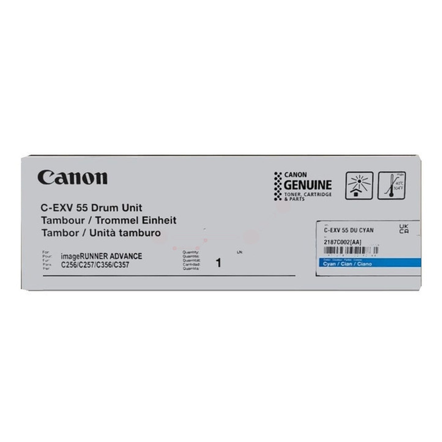 Tambour d'origine Canon 2187C002 / C-EXV 55 - cyan