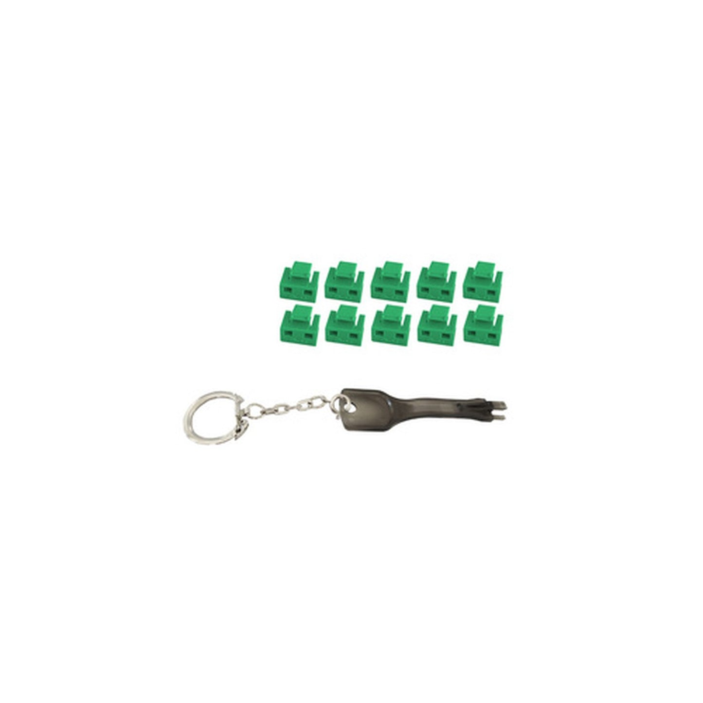 shiverpeaks Bloqueur de port RJ45 avec clé, vert
