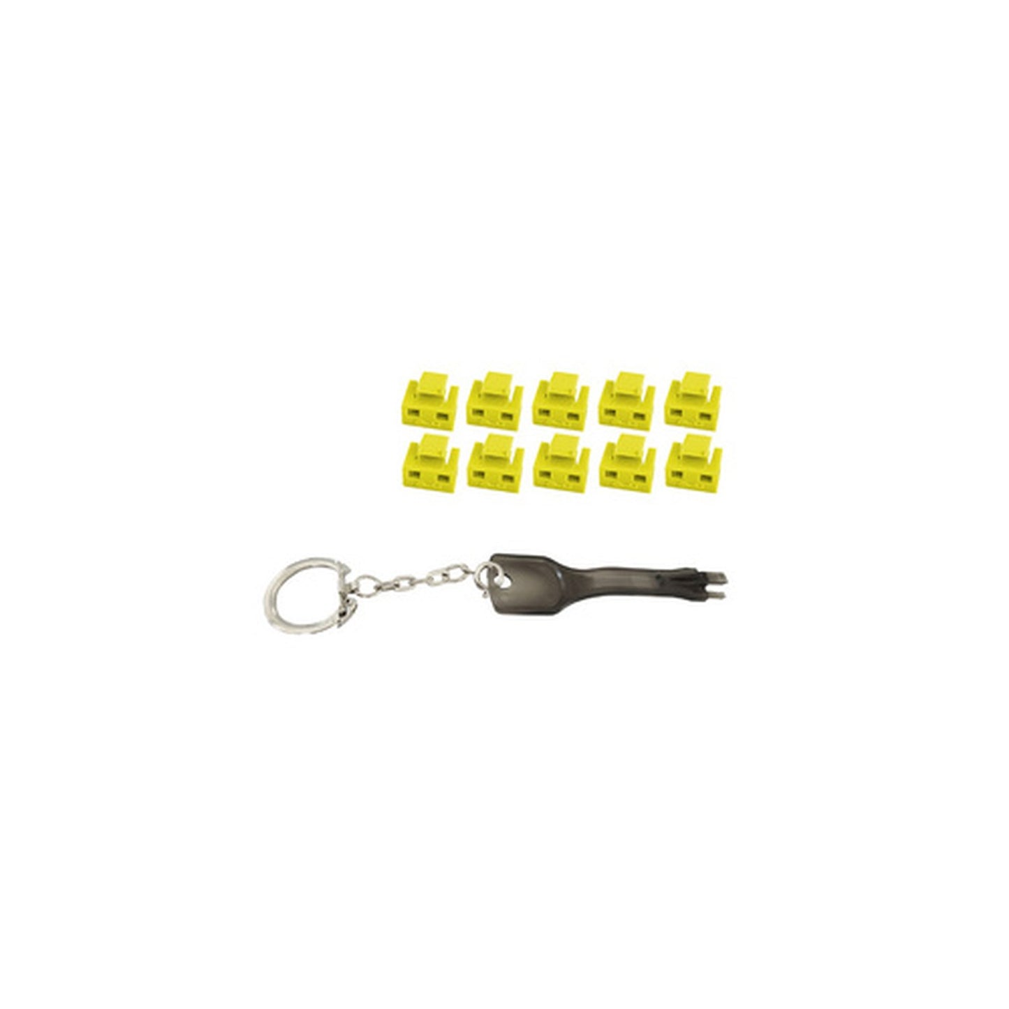 shiverpeaks Bloqueur de port RJ45 avec clé, jaune