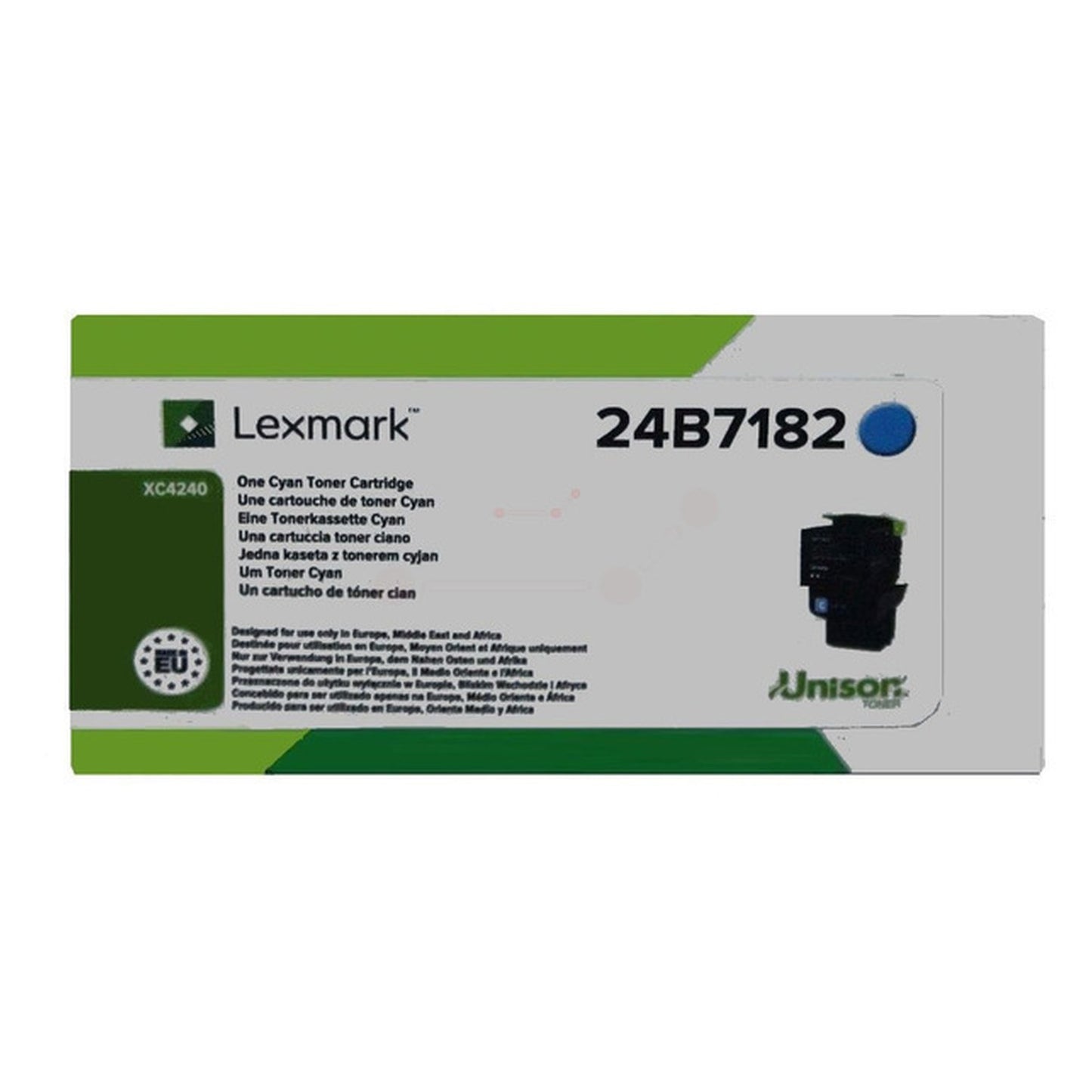 Toner d'origine Lexmark 24B7182 - cyan