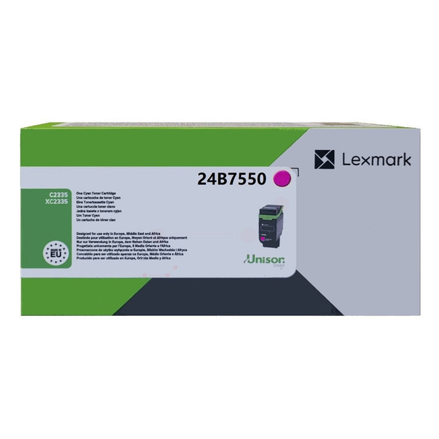 Toner d'origine Lexmark 24B7550 - magenta