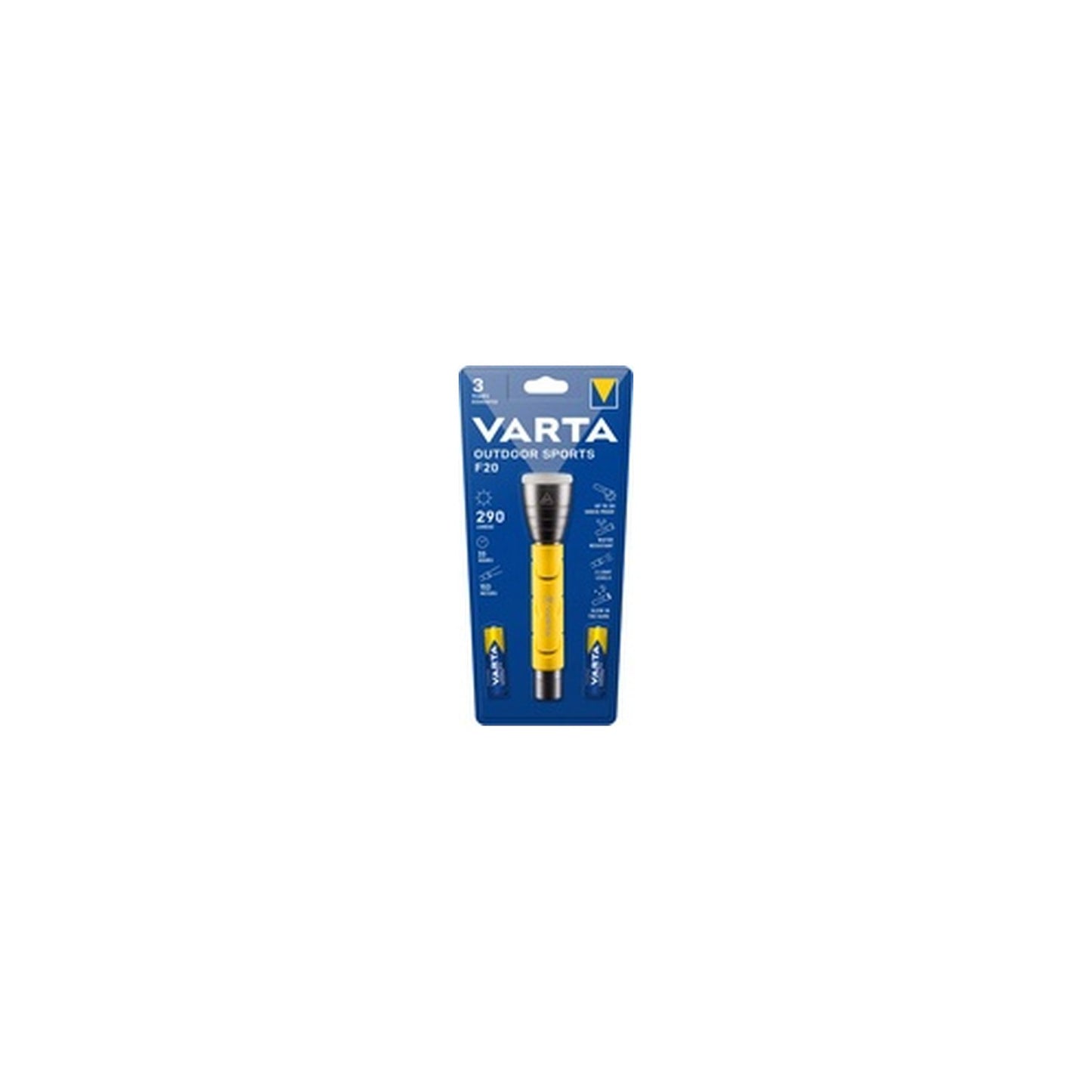 VARTA Lampe de poche LED "Outdoor Sports F20", 2 AA
