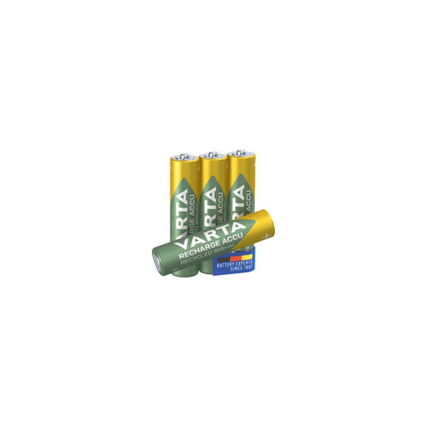 VARTA Pile NiMH "RECHARGE ACCU Recycled", Micro AAA, 800 mAh